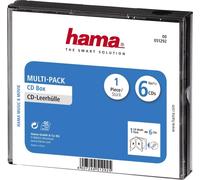Etui à CD Hama 00051292 6 CDs/DVDs/disques Blu-ray Polystyrène noir (l x H x P) 142 x 125 x 24 mm 1 pc(s)