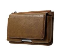 Étui à Ceinture Horizontale - Doogee - X90 - Cuir Synthétique - Marron - 15,5 x 9,0 x 1,3 cm L