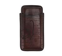 Étui à cigares en cuir, boîte à cigares support de cigare en cuir voyage portable tactile douce tactile en cigare respirant accessoires de cigares pour hommes