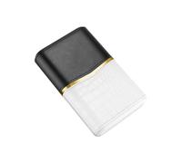 Étui à cigares, étui de voyage à cigares en cuir véritable avec doublure en bois de cèdre, cave à cigares portable, accessoires à cigares for hommes(White)