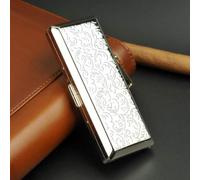 Étui à Cigarettes 84mm/92mm Cigarette Femmes en Laiton Métal Long Slim Étui à Cigarettes Boîte à Cigarettes, 1