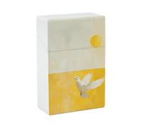 Étui à cigarettes A White Dove Flies, étanche et résistant aux chocs, compact et durable, idéal pour les voyages et les hommes et les femmes. Design résistant aux rayures.