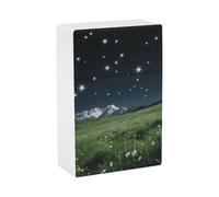Étui à cigarettes Alpine Meadow Stars, boîte à cigarettes résistante aux chocs et à l'eau, en plastique rigide, étui à cigarettes élé avec porte-briquet, cadeau pour hommes et femmes.