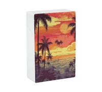 Étui à cigarettes anti-écrasement Tropical Island Sunset