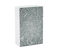 Étui à cigarettes avec question mathématique, boîte de voyage en plastique à ouverture facile d'une seule main, avec couvercle à ressort et motif mathématique, pour hommes et femmes.
