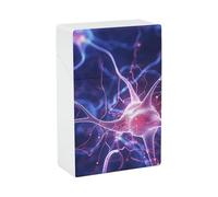 Étui à cigarettes bleu en forme de cellule nerveuse, étanche, pour hommes et femmes. Accessoires pour fumeurs. Porte-cigares.