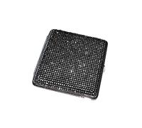 Étui à cigarettes bling pour femme, étui à cigarettes en métal brillant à paillettes avec clip à ressort double face, boîte à cigarettes pour 20 cigarettes, cadeau pour fumeur (noir)