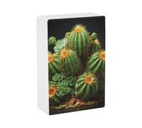 Étui à cigarettes cactus et plantes succulentes - Étui à cigarettes petit briquet boîte de rangement élégante pour cigarettes et accessoires pour homme et femme