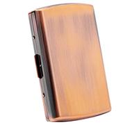 Étui à cigarettes classique en métal simple et tendance - 85mm 12pcs - King size - (Carte de crédit ne peut pas être placée) (Ancienne Red)