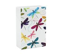 Étui à cigarettes coloré en forme de libellule - Petit étui de rangement pour briquet, boîte de rangement élégante pour cigarettes pour homme et femme