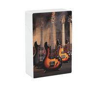 Étui à cigarettes cool en forme de guitare électrique - Étui à cigarettes pour petit briquet - Boîte de rangement élégante pour cigarettes et accessoires pour homme et femme