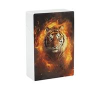 Étui à cigarettes Cool Tiger en flammes, boîte à cigarettes étanche, accessoires pour fumeurs, porte-cigares pour hommes et femmes