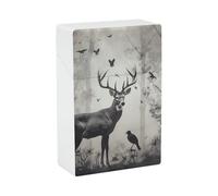 Étui à cigarettes de chasse Silhouette de cerf - Boîte à cigarettes portable légère pour voyage en plastique étanche Boîte de rangement pour 20 cigarettes