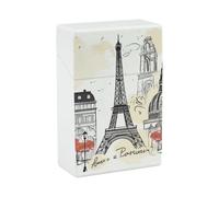Étui à cigarettes de voyage Paris en plastique - Étui de protection pour cigarettes - Étui de protection pour pièces de monnaie - Accessoires de fumage - Cadeaux de Noël pour adultes