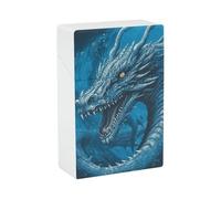Étui à cigarettes Dragon Cool Blue en plastique étanche et rigide, personnalisable et léger. Cadeau original pour papa ou mari.