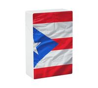 Étui à cigarettes drapeau de Porto Rico, boîte étanche de 20 cigarettes, incassable, en plastique, accessoire de rangement pour fumeurs (femmes et hommes).