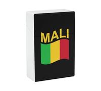 Étui à cigarettes drapeau du Mali, fermeture à rabat, format poche, 20 cigarettes