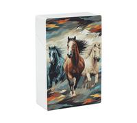 Étui à cigarettes élégant avec motif cheval comme fond boîte à cigarettes extra fine