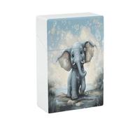 Étui à cigarettes éléphant mignon avec bulles de savon, étanche et résistant aux chocs, pour adultes. Boîte de voyage compacte en plastique pouvant contenir 20 cigarettes. Rangement portable et protec