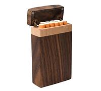 éTui à Cigarettes en Bois, éTui à Cigarettes CréAtif à Rabat, Interrupteur MagnéTique, Peut Contenir 10 Cigarettes, Un Cadeau Satisfaisant pour Les Hommes