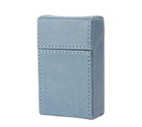 Étui à cigarettes en cuir PU pour cigarettes à tabac pour contenir jusqu'à 20 accessoires pour fumeurs avec couvercle de protection pour cigares,Blue-thickbranch