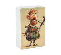 Étui à cigarettes en forme de cornemuse écossaise, boîte de rangement étanche en plastique résistant aux chocs, distributeur de cigarettes portable, taille standard pour hommes et femmes