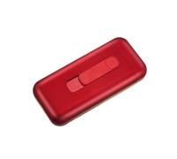 Étui à Cigarettes en métal avec Briquet Capacité de 20 pièces Étui à Cigarettes Boîte à Cigarettes étanche pour Allume-Cigare électrique Mince-Rouge