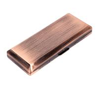 Étui à cigarettes en métal élégant, tendance et minimaliste - Peut contenir 10 cigarettes de 100 mm - Parfait pour les femmes - Design en métal léger et durable (10 pièces, 100 mm, rouge)