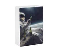 Étui à cigarettes en plastique Astronauaught avec bière, étui de protection pour cigarettes et pièces de monnaie, accessoires de fumage portable, cadeaux de Noël pour adultes