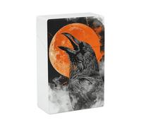 Étui à cigarettes étanche - Capacité de 20 boîtes à cigarettes King Size Crow Open His Mouth Cigarette Holder Case Portable Smoking Accessories for homme/femme