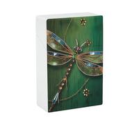 Étui à cigarettes étanche - Capacité de 20 boîtes à cigarettes King Size Jewel Libellule Porte-cigarettes Portable Accessoires de fumage pour homme/femme