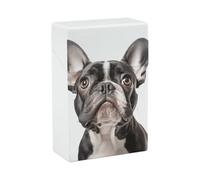 Étui à cigarettes étanche - Capacité de 20 cigarettes King Size Un bouledogue français Porte-cigarettes Portable Accessoires de fumage pour homme/femme