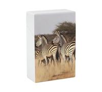 Étui à cigarettes étanche - Capacité de 20 cigarettes King Size Zèbres sur Afrique du Sud Porte-cigarettes Portable Accessoires de fumage pour homme/femme