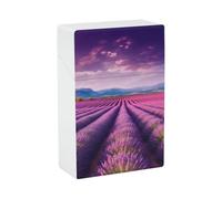 Étui à cigarettes étanche en plastique résistant à l'écrasement pour 20 cigarettes Lavender Fields - Pour homme et femme