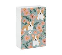 Étui à cigarettes étanche en plastique résistant à l'écrasement pour 20 cigarettes Motif fleurs printanières Pour homme et femme