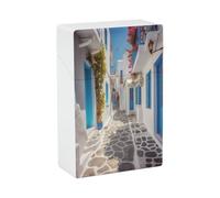 Étui à cigarettes Greece Street pour adultes, étanche et résistant aux chocs, boîte de voyage compacte en plastique pouvant contenir 20 cigarettes, rangement portable et protecteur pour hommes et femm