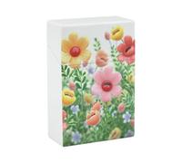Étui à cigarettes Happy Flower, boîte étanche de 20 cigarettes, incassable, en plastique, accessoire de rangement pour fumeurs (femmes et hommes).