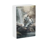 Étui à cigarettes Lion on Rock pour format King Size, style rétro, avec motifs sculptés raffinés, boîte de 20 cigarettes de taille standard.