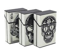 Étui À Cigarettes Lumineux - Generic | Étui À Cigarettes Portable Avec Motif Tête De Mort, Peut Contenir Jusqu'à 20 Cigarettes