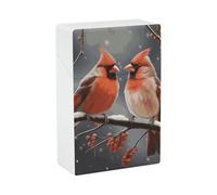 Étui à cigarettes mignon avec oiseaux cardinaux - Étui à cigarettes petit briquet boîte de rangement élégante pour cigarettes pour homme et femme