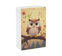 Étui à cigarettes mignon en forme de chouette - Petit étui de rangement pour briquet, boîte de rangement élégante pour cigarettes pour homme et femme