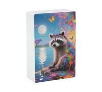 Étui à cigarettes Moonlake Raccoon, élé étui à cigarettes en plastique pour femmes et hommes, organiseur de cigarettes portable et résistant à l'écrasement