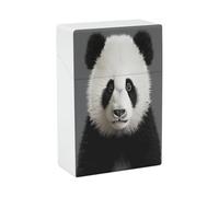 Étui à cigarettes portable en plastique, joli motif tête de panda, étui à cigarettes élégant pour homme et femme