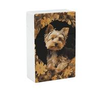 Étui à cigarettes portable Yorkshire Terrier dans la grotte Étui à cigarettes durable et distributeurs de cigarettes