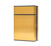Étui À Cigarettes Pour 25 Cigarettes Boîte À Cigarettes En Aluminium Homme Femme Etui Paquet CigaretteGold,One Size