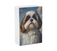 Étui à cigarettes pour chien Shih Tzu, porte-cigarettes de poche en plastique à rabat