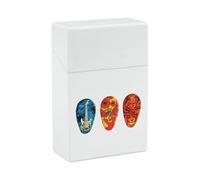 Étui à cigarettes pour médiators de guitare, à rabat, étanche.