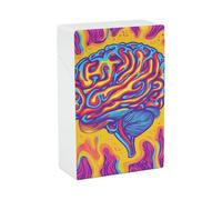 Étui à cigarettes PSY Brain en plastique, étui de poche à cigarettes avec rabat.