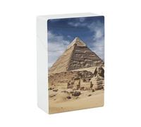 Étui à cigarettes Pyramides d'Égypte, capacité de 20 cigarettes, étanche et compact, idéal pour le travail et les voyages.