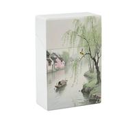 Étui à cigarettes Spring Orioles on The Willow Bank, boîte à cigarettes en plastique étanche, étuis à cigarettes vintage pour hommes et femmes, petit porte-cigarettes amusant pour format standard 85